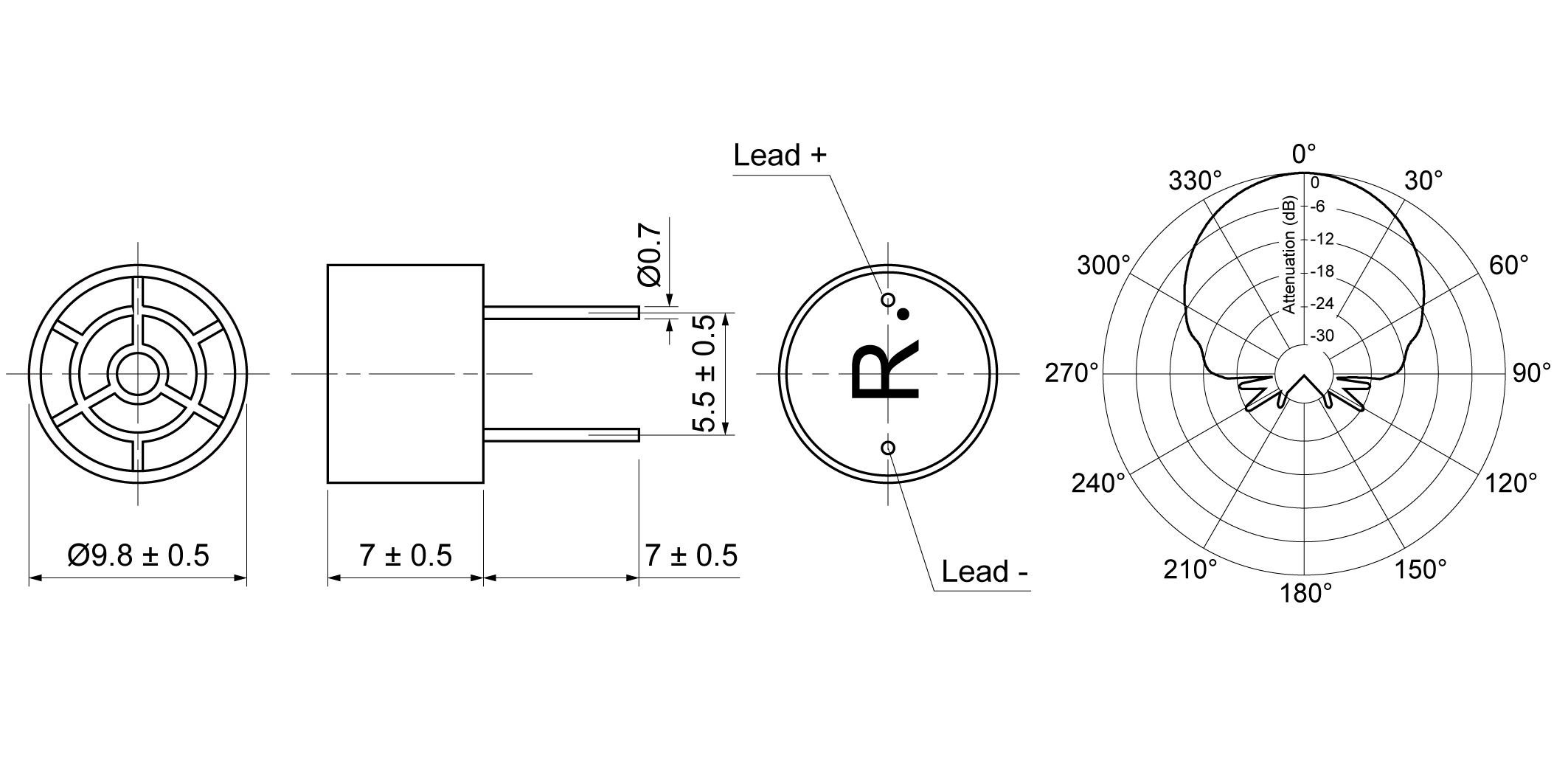 UO10-R40PBP Mechanical Drawing